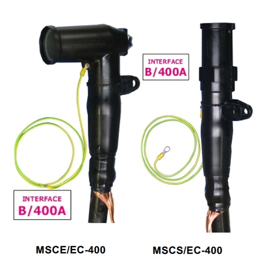 Interface B Bushing Deadbreak Connectors 400Amp 14mm Pin Type Screened Separable Connectors