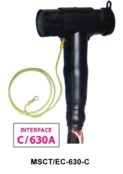 Interface C Bushing Deadbreak Connectors 630Amp M16 Bolted Screened Separable Connectors