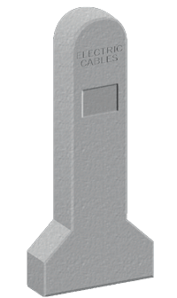 Marker Post With Anchor | Concrete