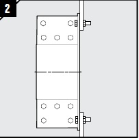 Attach the frame to the structure using suitable sealing method and suitable stainless fasteners.