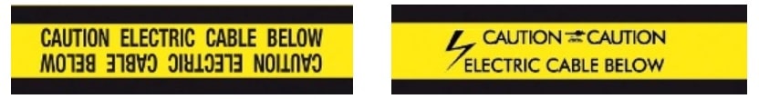 Buried Electrical Cable Tiles