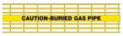 Detectamesh Caution Buried Gas Pipe – Yellow Warning Tape