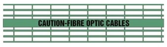 Caution-Fibre Optic Cables - Green