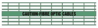 Caution-Fibre Optic Cables - Green