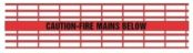 Detectamesh Caution Fire Mains Below – Red Warning Tape