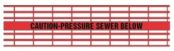 Detectamesh Caution Pressure Sewer Below – Red Warning Tape