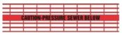 Detectamesh Caution Pressure Sewer Below – Red Warning Tape