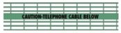 Detectamesh Caution Telephone Cable Below – Green Warning Tape