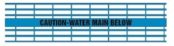 Detectamesh Caution Water Main Below – Blue Warning Tape