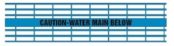 Detectamesh Caution Water Main Below – Blue Warning Tape