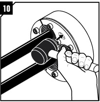 If necessary use a rubber hammer