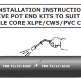 11kV Pot End Live Cable End Seal | 11kV Cables 3 Core XLPE EPR