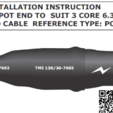 11kV Pot End Live Cable End Seal | 11kV Cables Single Core XLPE CWS