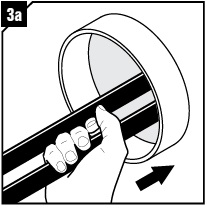 Pull the pipes or cables through