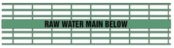 Detectamesh Raw Water Main Below – Green Warning Tape