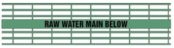 Detectamesh Raw Water Main Below – Green Warning Tape