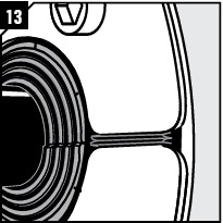 The seal is compressed when the rubber expands through the fittings and when the inner part bulges.