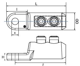 Standard Cable Lug Drawing Standard Cable Lug Drawing