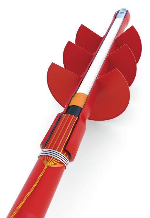 Heat shrink MV cable termination installed on power cable