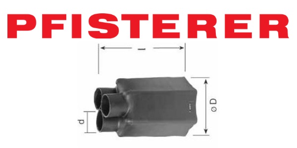 Pfisterer Heat Shrink Cable Breakouts 3 Core Cable Sealing Breakout