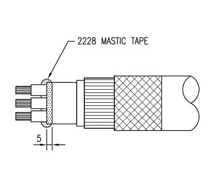 Apply 3M 2228 Mastic Tape