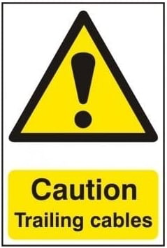 Caution Trailing Cables