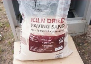 Open the kiln dried sand