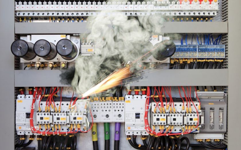 Overload Electrical Circuit Board