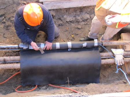 Then the freeze is insulated by the EHV cable or splicer
