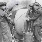 Engineers Laying Underground Cable, 1951.