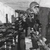 Engineers Working On Underground Cables Below Wood Street, London, 1967.
