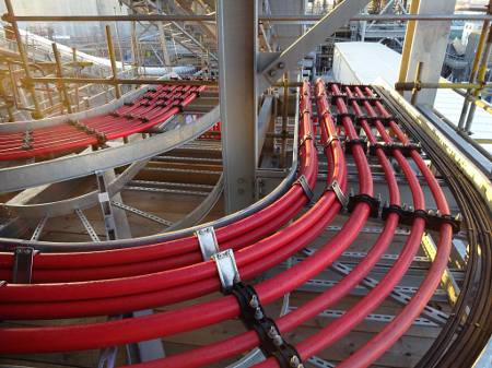 Cleating 11kV 3 Core & Single Core Cables With LV Pilot Cables