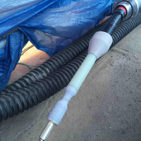Stress Cone & Connector Taped Up