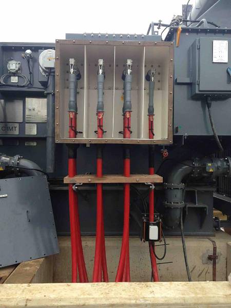 11kV Prysmian Float Fit Cable Terminations (SSE) Terminated Into 11kV/33kV Transformer