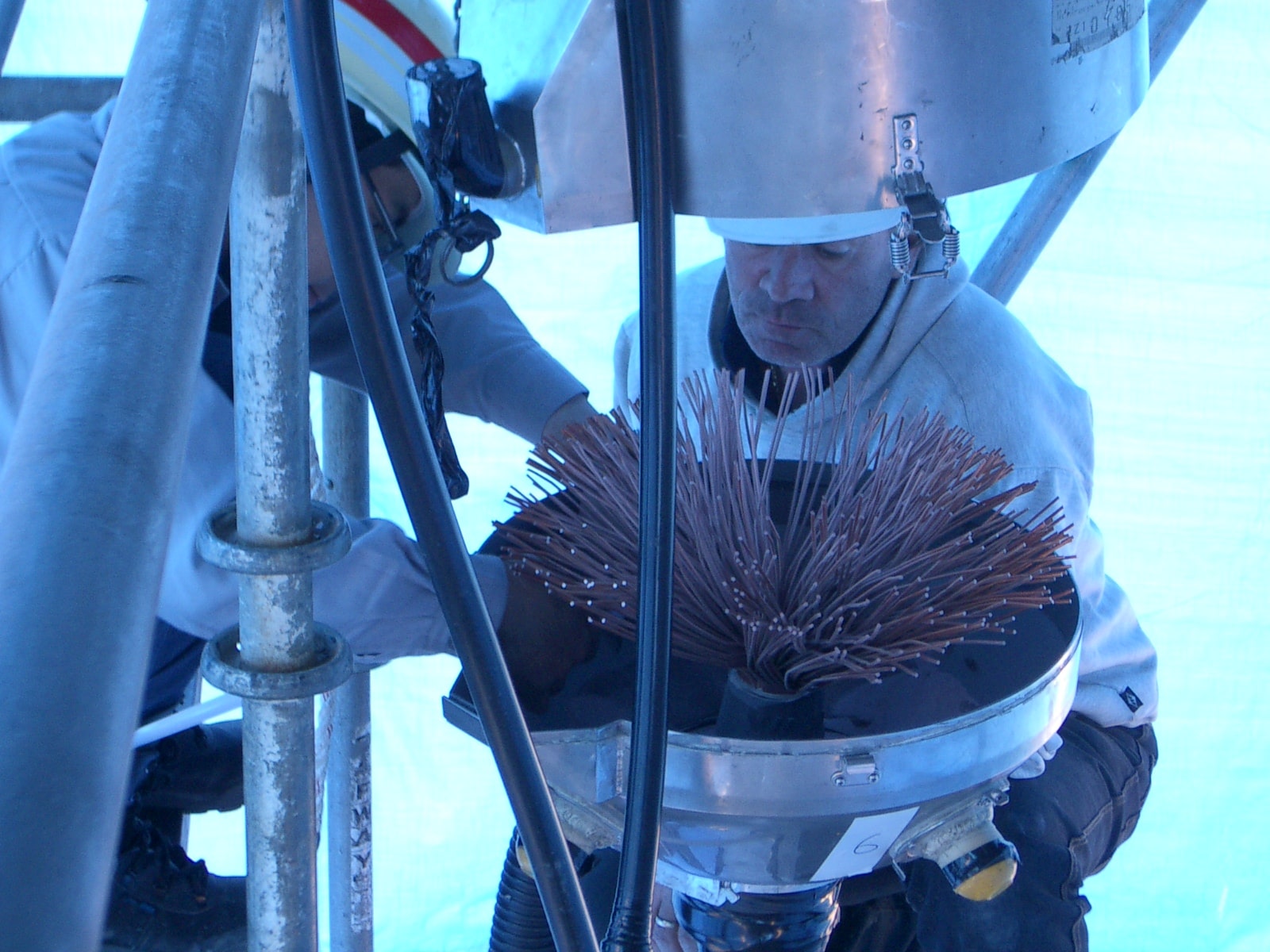 220kV 2000sqmm Copper Enamelled Stranded Cable | Sandblasting by the Jointers 