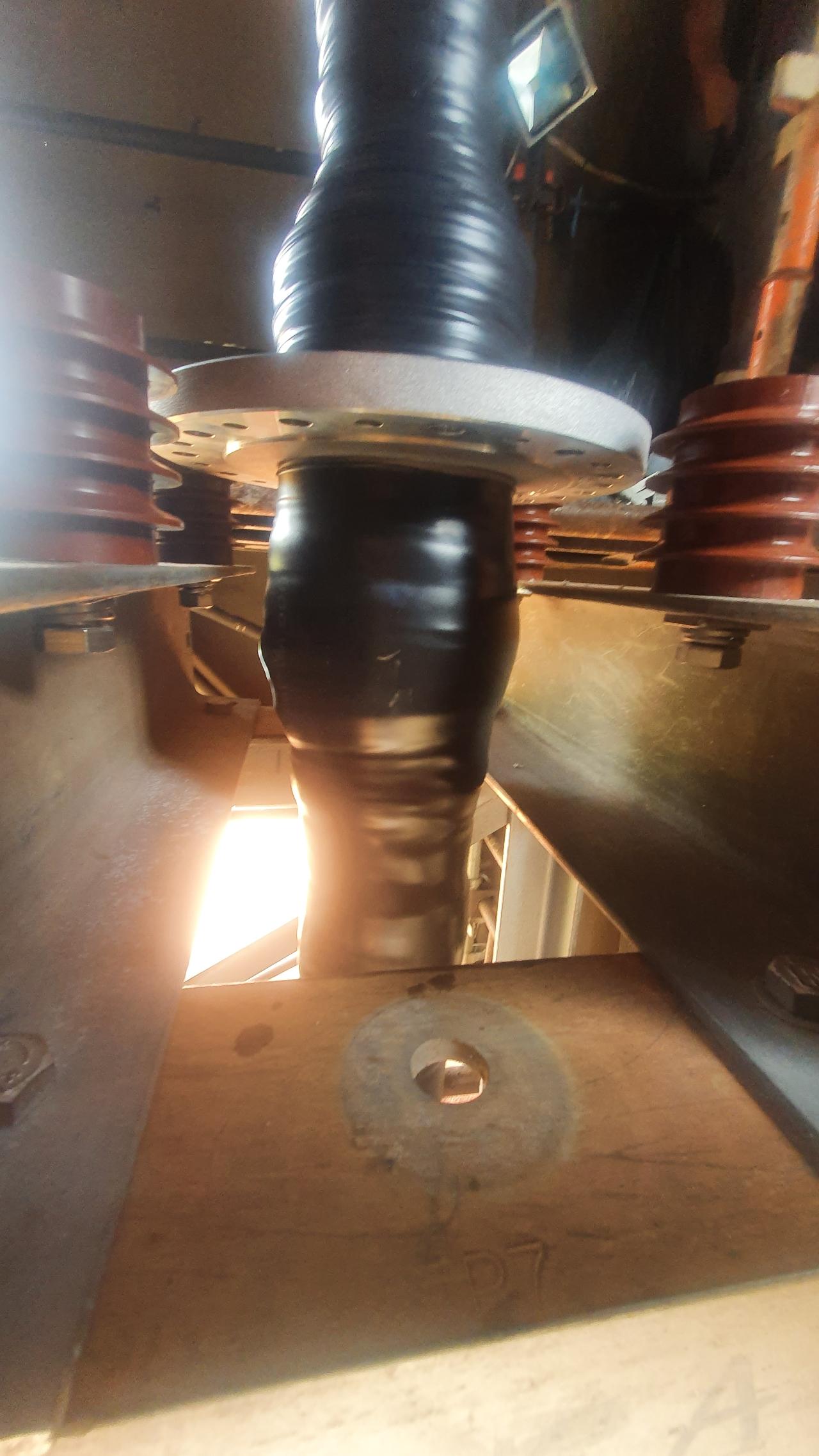 88kV 1000sqmm Brugg Outdoor Cable Terminations From Transformer to GIS