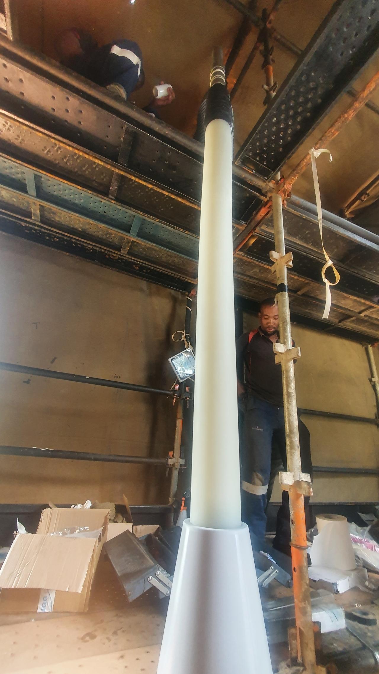 88kV 1000sqmm Brugg Outdoor Cable Terminations From Transformer to GIS
