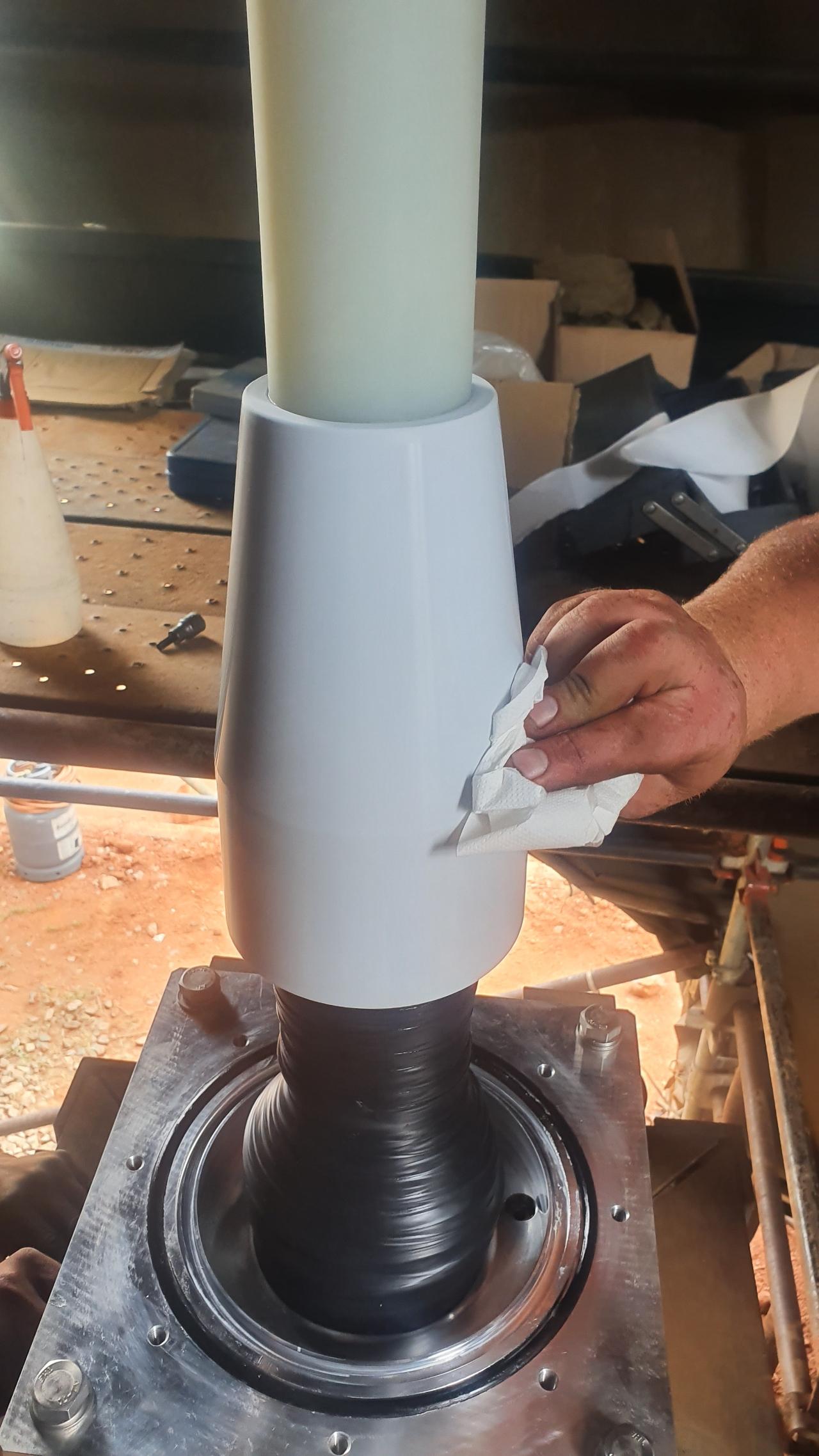 88kV 1000sqmm Brugg Outdoor Cable Terminations From Transformer to GIS