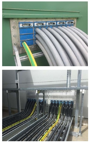 Figure 10. Large area building penetrations for power systems sealed against water ingress Figure 10. Large area building penetrations for power systems sealed against water ingress