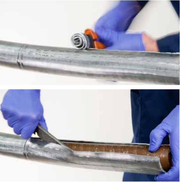 Figure 33 – A Technique for Removing Lead Sheaths Figure 33 – A Technique for Removing Lead Sheaths