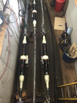 The Final Three Cable Joints Fibreglassed