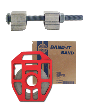 BAND-IT Bolt Clamp Band Pole Mounting 5G Equipment