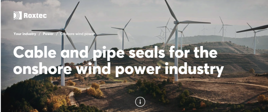 Pipe & Cable Seals for Onshore Windfarm Substations