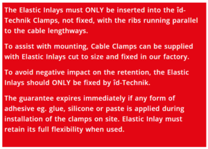 K Series Cable Clamps | id Technik Cable Clamps for Power Cables