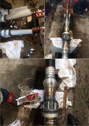 33kV Ericsson Medium Voltage Cable Joint - Oil Filled to XLPE Cable
