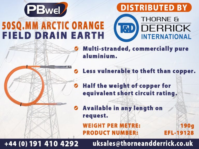 Drain Earths | Leads Earthing | Arctic Orange Field Drain Earth Kits MV HV