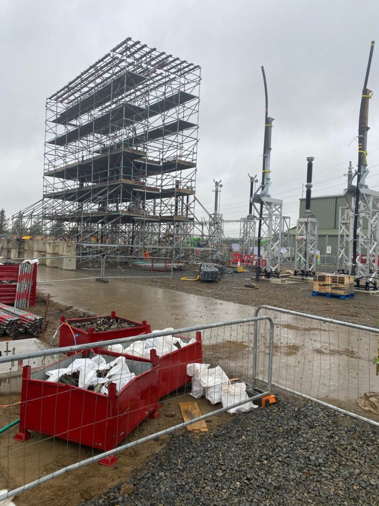 High Voltage Cable Termination Scaffolding 