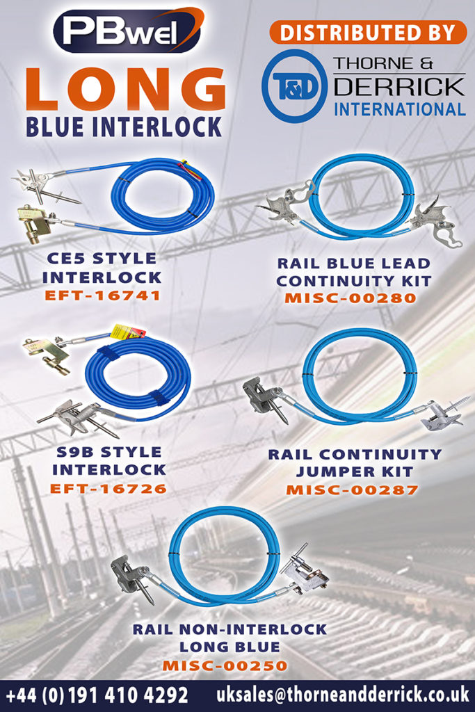 Long Blue Earth Clamps | Rail Portable Earthing By PBwel | Network Rail Approved Rail Long Blue Interlocked Earth Clamps
