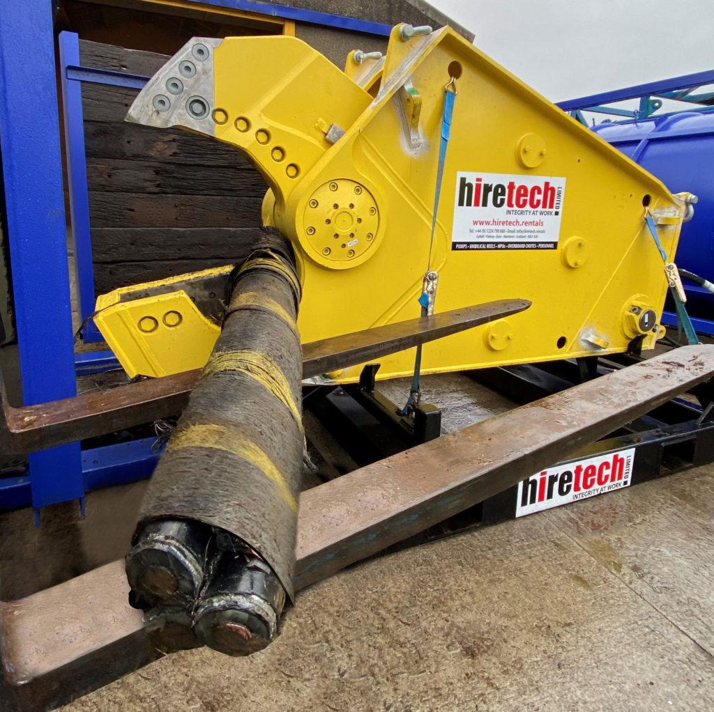 Hiretech 5 Tonne Subsea Shears Complete Trial Cuts On 3-Core Submarine Export Cable