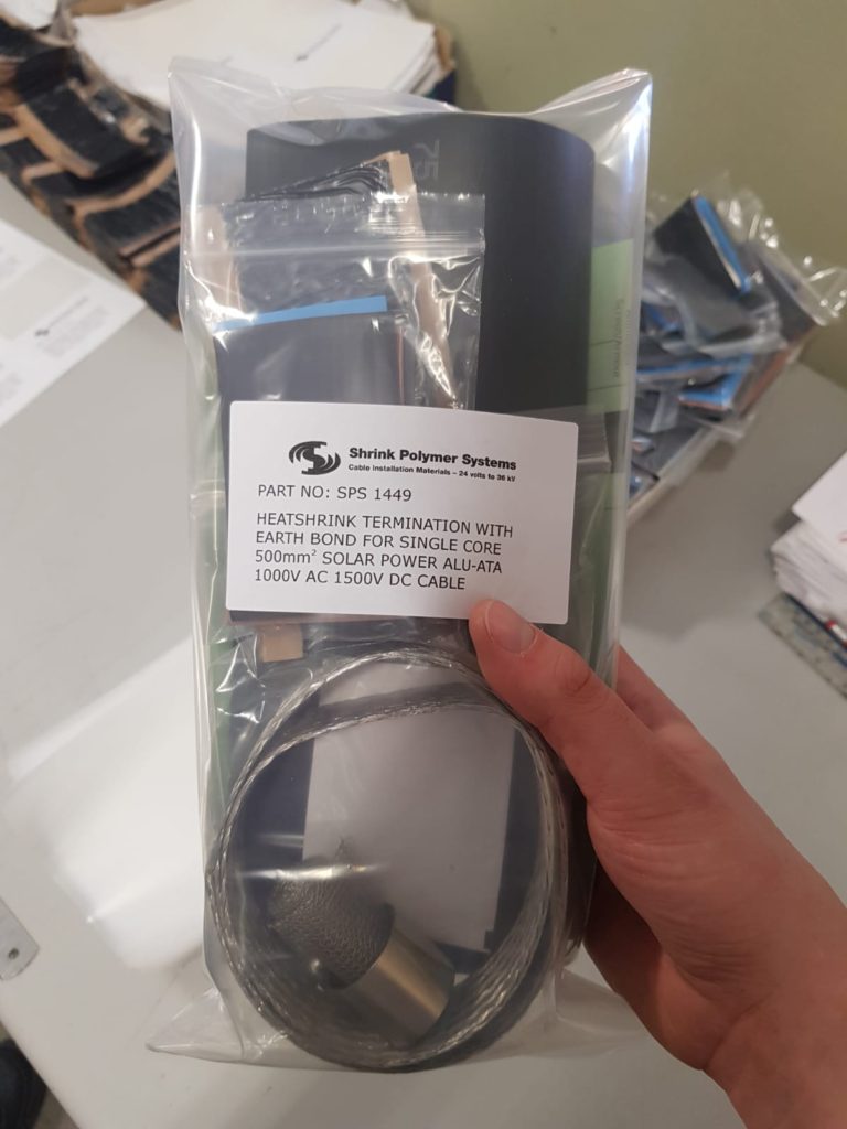 Solar DC Cable Termination With Earth Bond